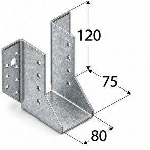shw-4526-24987 ΔΟΚΟΘΗΚΗ ΓΑΛΒΑΝΙΖΕ 80 × 120 × 75 MM – ΠΑΧΟΣ 2,5 MM