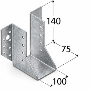 shw-4530-24983 ΔΟΚΟΘΗΚΗ ΓΑΛΒΑΝΙΖΕ 100 × 140 × 75 MM – ΠΑΧΟΣ 2,5 MM