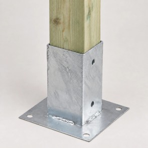 shw-4842-25056 ΒΙΔΩΤΗ ΒΑΣΗ ΞΥΛΟΥ 91 × 91 × 150 MM – ΓΑΛΒΑΝΙΣΜΕΝΗ