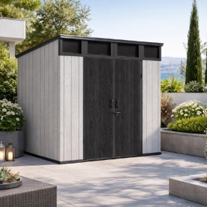 shw-54142-23782 ΑΠΟΘΗΚΗ ΚΗΠΟΥ PP 230X229X237 ΕΚ. ΜΕ ΜΕΤΑΛΛΙΚΟ ΣΚΕΛΕΤΟ