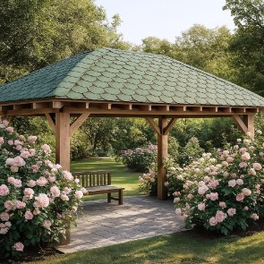 shw-57001-22800 ΑΣΦΑΛΤΙΚΟ ΚΕΡΑΜΙΔΙ ΣΤΡΟΓΓΥΛΟ ΠΡΑΣΙΝΟ 3M²