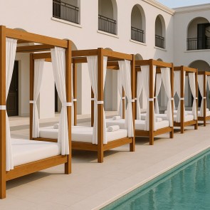 shw-60645-19558 ΔΙΠΛΟ ΞΥΛΙΝΟ ΚΡΕΒΑΤΙ ΠΑΡΑΛΙΑΣ ΔΙΠΛΟ ΚΡΕΒΑΤΙ ΠΑΡΑΛΙΑΣ