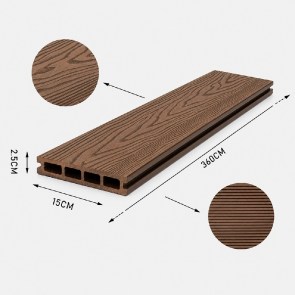 shw-70217-24797 WPC ΔΑΠΕΔΟ ΔΙΠΛΗΣ ΟΨΗΣ 2,5 X 15 X 360ΕΚ. - ΚΑΦΕ