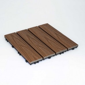 shw-70241-15757 ΠΛΑΚΑΚΙ WPC ΜΕ 3D ΟΨΗ ΞΥΛΟΥ 30 X 30ΕΚ. | ΚΑΦΕ