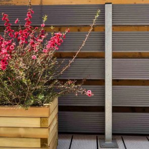 shw-80002-19192 ΜΕΤΑΛΛΙΚΗ ΚΟΛΩΝΑ ΜΕ ΤΑΠΑ ΜΕΤΑΛΛΙΚΗ ΚΟΛΩΝΑ ΓΑΛΒΑΝΙΣΜΕΝΗ 3MM ME ΤΑΠΑ | 4 X 4 X 80(Υ)ΕΚ.