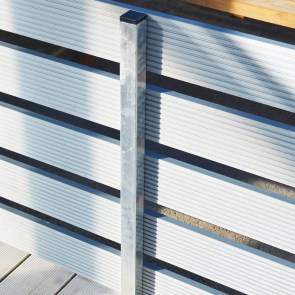 shw-80003-25011 ΓΑΛΒΑΝΙΣΜΕΝΗ ΚΟΛΩΝΑ WPC ΠΕΡΙΦΡΑΞΗΣ ΜΕ ΒΑΣΗ 4×4×100 ΕΚ.