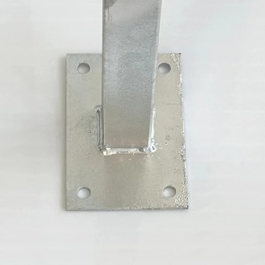 shw-80004-19285 ΜΕΤΑΛΛΙΚΗ ΚΟΛΩΝΑ ΜΕ ΤΑΠΑ ΜΕΤΑΛΛΙΚΗ ΚΟΛΩΝΑ ΓΑΛΒΑΝΙΣΜΕΝΗ 5MM ME ΤΑΠΑ | 4 X 4 X 120(Υ)ΕΚ.