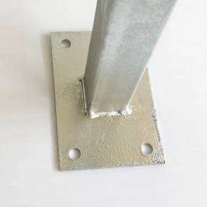 shw-80004-25021 ΓΑΛΒΑΝΙΣΜΕΝΗ ΚΟΛΩΝΑ WPC ΠΕΡΙΦΡΑΞΗΣ ΜΕ ΒΑΣΗ 4×4×120 ΕΚ.