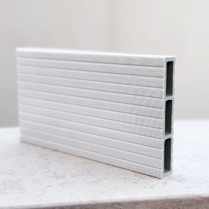 shw-93629-23772 WPC ΣΑΝΙΔΑ ΠΕΡΙΦΡΑΞΗΣ ΓΡΑΜΜΩΤΗ 2 X 12 X 360ΕΚ. - ΛΕΥΚΟ