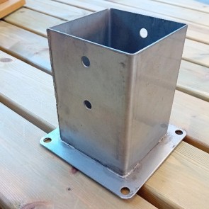 shw-AI500050-25028 ΒΙΔΩΤΗ ΒΑΣΗ ΞΥΛΟΥ 10 × 10 ΕΚ. INOX A2