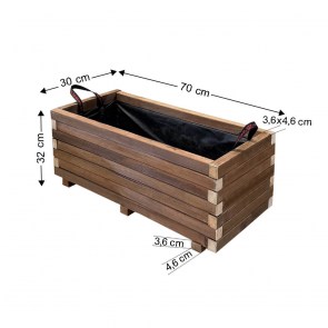 tesias-0104-0104-00 ΖΑΡΝΤΙΝΙΕΡΑ ΞΥΛΙΝΗ ΠΑΡΑΛ/ΜΗ 70X30X32CM-TESIAS GROUP