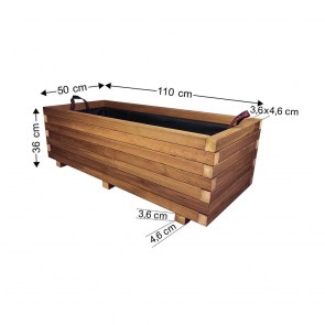 tesias-0106-0106-00 ΖΑΡΝΤΙΝΙΕΡΑ ΞΥΛΙΝΗ ΠΑΡΑΛ/ΜΗ 110X50X36CM-TESIAS GROUP