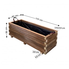 tesias-0107-0107-00 ΖΑΡΝΤΙΝΙΕΡΑ ΞΥΛΙΝΗ ΠΑΡΑΛ/ΜΗ 110X40X36CM-TESIAS GROUP