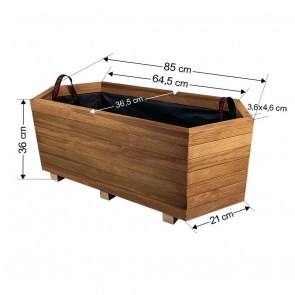 tesias-0134-0134-00 ΖΑΡΝΤΙΝΙΕΡΑ ΞΥΛΙΝΗ ΕΞΑΠΛΕΥΡΗ Δ85X36,5-TESIAS GROUP