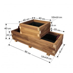 tesias-0140-0140-00 ΖΑΡΝΤΙΝΙΕΡΑ ΔΥΟ ΕΠΙΠΕΔΩΝ ΝΟ1 90X40X40-TESIAS GROUP