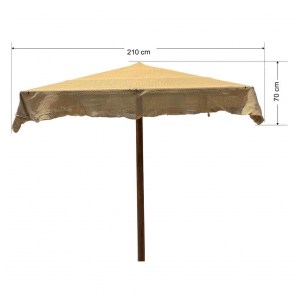 tesias-01567-01567-00-omprela-tetragoni-dixti ΞΥΛΙΝΗ ΟΜΠΡΕΛΑ ΘΑΛΑΣΗΣ ΤΕΤΡΑΓΩΝΗ ΔΙΧΤΥ ΜΠΕΖ ΑΝΤΟΧΗΣ 5 ΜΠΟΦΟΡ-TESIAS GROUP