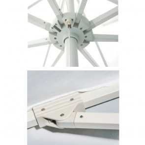 tesias-01695-01695-01-τετραγωνη-ομπρελα-εξωτερικου-χωρου ΟΜΠΡΕΛΑ ΚΗΠΟΥ 300X300CM 8 ΑΚΤΙΝΕΣ POLYESTER ΛΕΥΚΟ-TESIAS GROUP