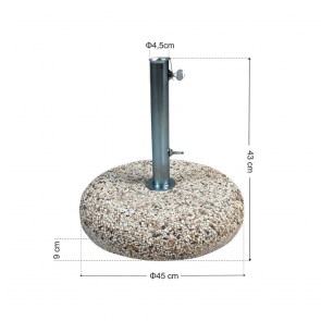tesias-04225-04225 ΒΑΣΗ ΟΜΠΡΕΛΑΣ 25KG ΤΣΙΜΕΝΤΕΝΙΑ ΜΕ ΨΗΦΙΔΑ-TESIAS GROUP