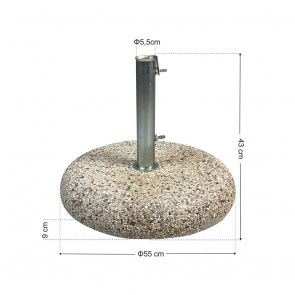 tesias-04235-04235 ΒΑΣΗ ΟΜΠΡΕΛΑΣ 35KG ΤΣΙΜΕΝΤΕΝΙΑ ΜΕ ΨΗΦΙΔΑ-TESIAS GROUP
