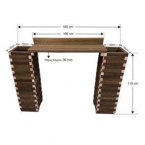 tesias-0820-0820-00-set-xilines-glastres-me-pagkaki ΣΕΤ ΓΛΑΣΤΡΕΣ - ΠΑΓΚΟΣ 160X30X110CM-TESIAS GROUP