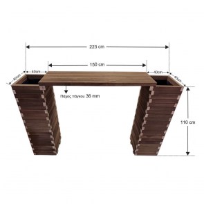 tesias-0821-0821-00-set-xilines-glastres-me-pagkaki ΣΕΤ ΓΛΑΣΤΡΕΣ - ΠΑΓΚΟΣ 223X40X110CM-TESIAS GROUP