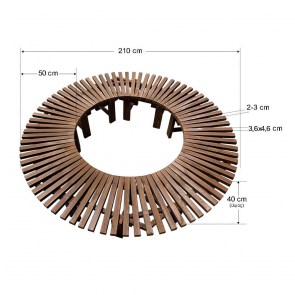 tesias-0826-0826-00-pagkaki-stroggulo ΠΑΓΚΑΚΙ ΣΤΡΟΓΓΥΛΟ 15 ΑΤΟΜΩΝ 210X210CM-TESIAS GROUP