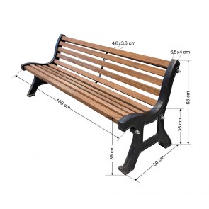 tesias-0832-0832-00 ΠΑΓΚΑΚΙ 3 ΑΤΟΜΩΝ ΒΑΡΕΟΥ ΤΥΠΟΥ 160 Χ50 Χ68 CM -TESIAS GROUP