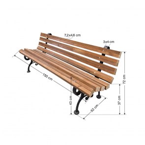tesias-0839-0839-00 ΠΑΓΚΑΚΙ 3 ΑΤΟΜΩΝ ΒΑΡΕΟΥ ΤΥΠΟΥ 150 Χ52 Χ72 CM -TESIAS GROUP