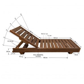tesias-1226-1226-00-ξυλινη-ξαπλωστρα-παραλιας ΞΑΠΛΩΣΤΡΑ ΠΑΡΑΛΙΑΣ ΕΠΑΓΓΕΛΜΑΤΙΚΗ - 1226 - 200X68X25CM - TESIAS-TESIAS GROUP