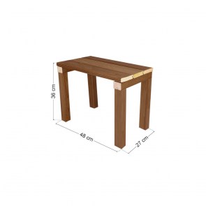 tesias-1255-1255-00 ΞΥΛΙΝΟ ΤΡΑΠΕΖΑΚΙ ΚΗΠΟΥ/ΠΑΡΑΛΙΑΣ 48X27X36CM-TESIAS GROUP