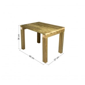tesias-1256-1256 ΞΥΛΙΝΟ  ΤΡΑΠΕΖΑΚΙ ΚΗΠΟΥ/ΠΑΡΑΛΙΑΣ 48X37X36CM-TESIAS GROUP
