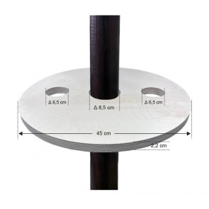 tesias-1279-1279-00-trapezi-paralias-gia-omprela-paralias ΣΤΡΟΓΓΥΛΟ ΤΡΑΠΕΖΙ ΓΙΑ ΟΜΠΡΕΛΑ ΠΑΡΑΛΙΑΣ - ΞΥΛΟ ΣΗΜΥΔΑΣ ΔΙΑΜΕΤΡΟΣ 45CM-TESIAS GROUP