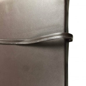 tesias-1873-12-derma-karidi-02 ΣΤΡΩΜΑ ΞΑΠΛΩΣΤΡΑΣ 195X60X12CM ΔΕΡΜΑΤΙΝΗ - ΣΚΟΥΡΟ ΚΑΡΥΔΙ-TESIAS GROUP