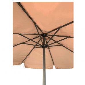 woo-37116 ΟΜΠΡΕΛΑ ΑΛΟΥΜΙΝΙΟΥ ΣΚΕΛΕΤΟΣ ΑΝΘΡΑΚΙ - ΥΦΑΣΜΑ ΜΠΕΖ