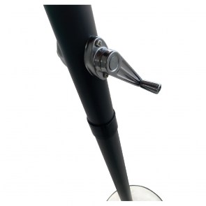 woo-37118 ΟΜΠΡΕΛΑ ΑΛΟΥΜΙΝΙΟΥ ΣΚΕΛΕΤΟΣ ΑΝΘΡΑΚΙ - ΥΦΑΣΜΑ ΜΠΕΖ