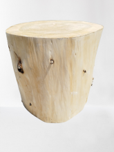 Ξύλινο Σκαμπό Φυσικός Κορμός Στρογγυλός